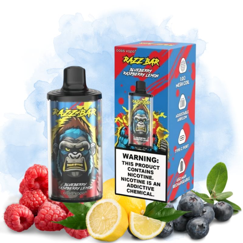Acquista Razz Bar Blueberry Raspberry Lemon Vape a basso costo in ...